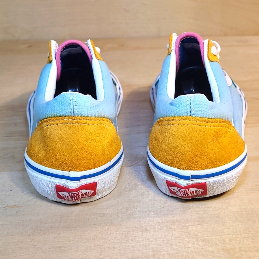 Vans Old Skool Color Block Canvas/Suede Multicolored Unisex Athletic Shoes - Picture 7 of 10